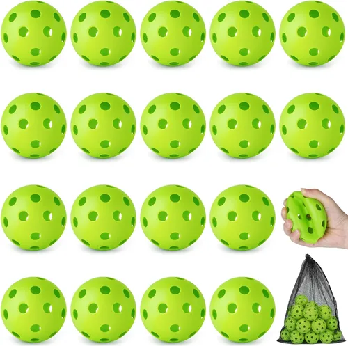 Miniatura 15 de Coopay Paquete de 18/36 pelotas de práctica de béisbol, bolas de entrenamiento de plástico, bolas de softball huecas ligeras para golpe