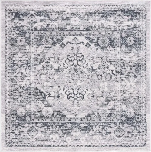 Miniatura 10 de SAFAVIEH Colección Toscana - Alfombra de pasillo, 2 x 9 pies, color marfil y gris, diseño oriental, no desprende pelusa y de fácil cuidado, ideal