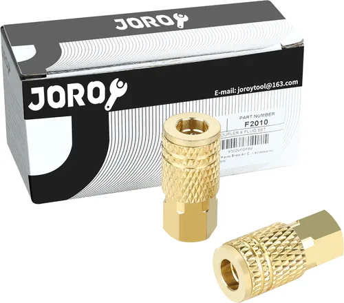 Miniatura 6 de Accesorios de manguera para compresor de aire, tamaño de flujo de 1/4 de pulgada, tamaño de rosca hembra NPT de 1/4 de pulgada, material de latón