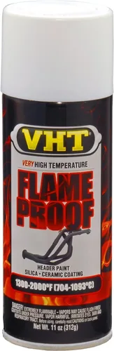 VHT SP118-6PK - Imprimación de pintura en aerosol de calor muy alto, color blanco, lata de aerosol de 11 onzas, paquete de 6