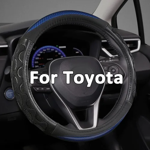 Miniatura 8 de Funda para Volante GIANT PANDA para Toyota, Funda para Volante de Coche para Toyota Highlander Rav4 Corolla Camry, Tamaño Estándar - Gris