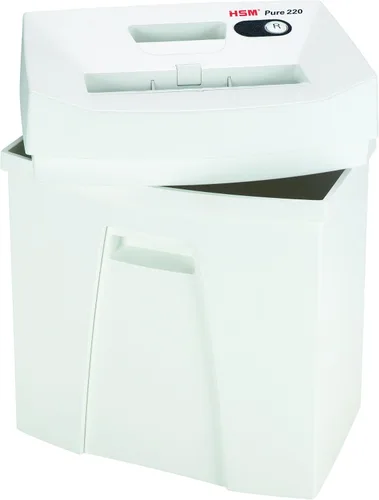 Miniatura 4 de HSM Trituradora de corte cruzado Pure 220c; tritura hasta 8 hojas; capacidad de 5.3 galones HSM2323