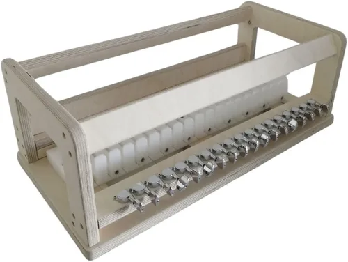 Cortador de jabón de madera de 18 alambres, cortador de jabón en barra, cortador de jabón múltiple, color beige (1''=2.5cm)