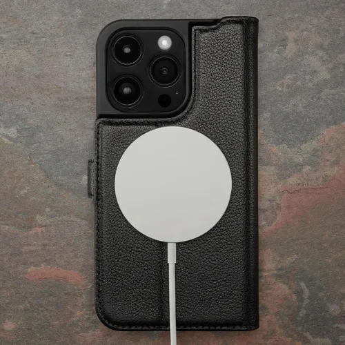 Miniatura 7 de TORRO Funda de cuero prémium compatible con iPhone 15 Pro Max de 6.7 pulgadas, funda de piel auténtica tipo cartera con función atril y ranuras