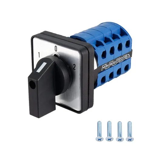 Miniatura 8 de Interruptor de cambio LW28-20 3 posiciones 8 terminales Selector de leva giratorio universal Interruptores de bloqueo 550V 20A