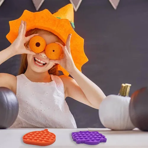 Miniatura 4 de Jofan Paquete de 4 juguetes sensoriales de Halloween para niños y niñas, regalos de fiesta de Halloween, bolsas de golosinas de Halloween, regalos