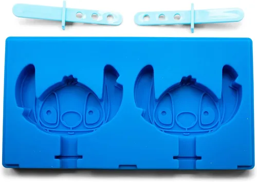 Disney Lilo & Stitch - Molde para hacer paletas de hielo, bandeja de cubitos de hielo de silicona para congelador | Artículos esenciales de cocina,