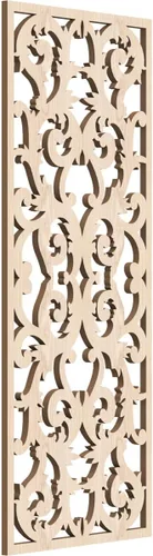 Miniatura 119 de Meadville Paneles decorativos de pared de madera con calado, 9 3/8 pulgadas de ancho x 24 3/8 pulgadas de alto x 1/4 de alto, aliso