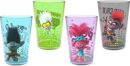 Miniatura 19 de Zak Designs DreamWorks Gabby's Dollhouse Juego de Vasos Anidables para el Hogar, Vasos de Plástico sin BPA de 14.5oz, Paquete de 4
