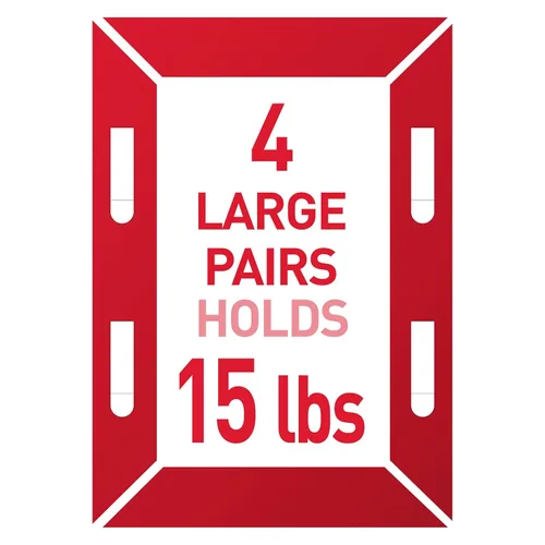 Miniatura 2 de Command - Lote de 10 pares pequeños y 8 pares medianos de tiras para colgar PH203-18NA, color blanco