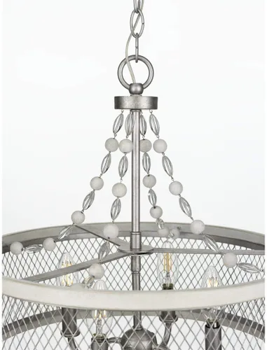 Miniatura 4 de Progress Lighting Austelle Collection - Lámpara de araña de 4 luces galvanizada