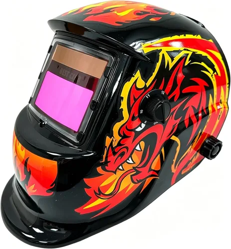 Miniatura 7 de Casco de soldadura con oscurecimiento automático: capucha solar de color verdadero BESTCLUB con rango de sombra ajustable 4/9-13 para máscara de LOVE