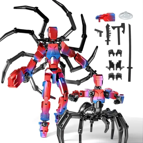 Miniatura 8 de Juego de 13 figuras de acción, 6 figuras de acción T-Robot 13, Titan 13, juguetes impresos en 3D articulados, para entusiastas del modelaje, etc.