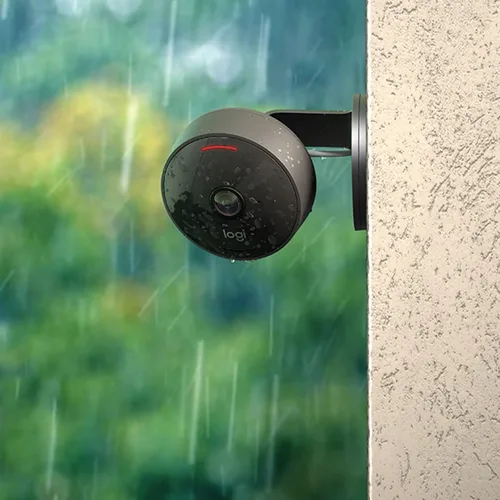 Miniatura 2 de Logitech Circle View - Cámara de seguridad para el hogar con cable resistente a la intemperie, video TrueView, gran angular de 180°, HD de 1080p