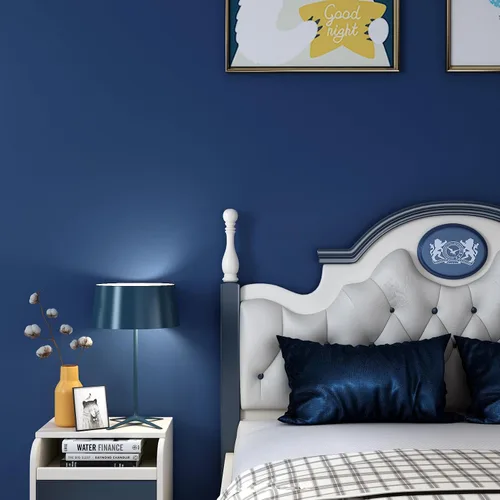 Miniatura 5 de Livelynine Papel Tapiz Azul Oscuro Despegar y Pegar Papel Tapiz para Gabinetes Impermeable Autoadhesivo Azul Marino Papel de Contacto para Gabinetes