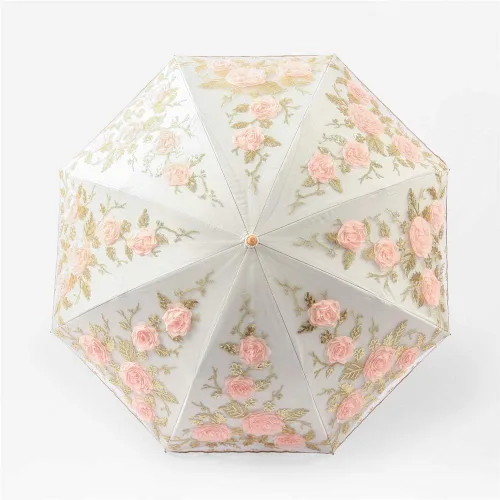 Miniatura 122 de Honeystore - Parasoles de encaje de flores para fiesta de boda, paraguas nupcial de encaje