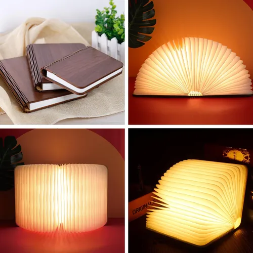 Miniatura 7 de Lámpara de madera para libros de 4.7 pulgadas, regalos para amantes de los libros, regalos de agradecimiento para profesores para mujeres, luz