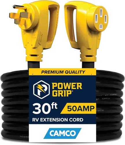 Miniatura 9 de Cable de alimentación eléctrica, de Camco, 55191, 25 pulgadas, de PowerGrip, con mango, 50 amperios