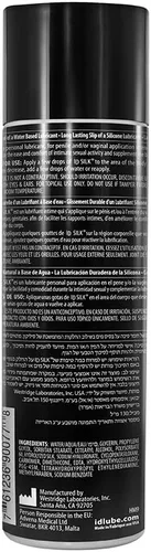 Miniatura 2 de ID Lubricants Lubricante personal Silk - Lubricante a base de agua y silicona, botella de 4.4 onzas líquidas, blanco cremoso (SLK-04)
