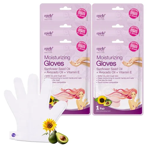 Miniatura 14 de Epielle Máscara Hidratante para Pies 6 Pares, Alivia y Suaviza con Manteca de Karité y Aceite de Jojoba, Calcetines Hidratantes Profundos para Pies