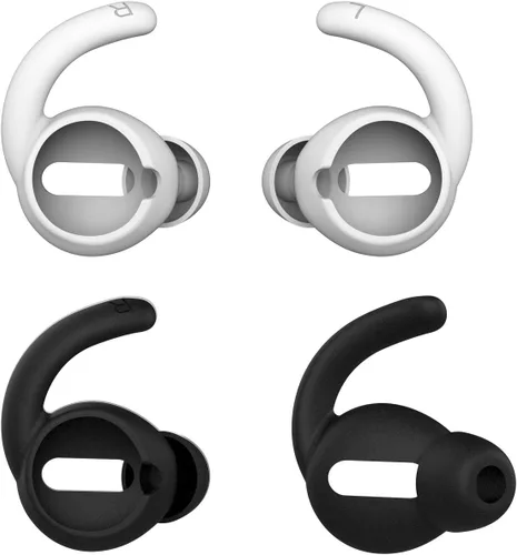 Miniatura 9 de Ganchos para orejas antideslizantes de silicona suave compatibles con Apple Airpods 2 y 1, ligeros, mejora de calidad de sonido para auriculares
