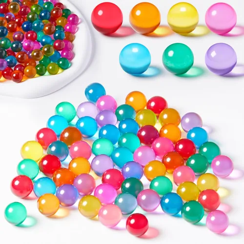 Zhanmai 500 Piezas Canicas de Vidrio de Colores Mezclados 0.56 Pulgadas Canicas Ojos de Gato a Granel Vidrio Sólido Coloridas Redondas Manualidades