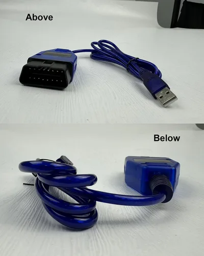 Miniatura 3 de OBDII - Cable de diagnóstico para escáner VW Audi Skoda Seat Volkswagen, compatible con VAG-COM KKL 409.1, cable de programación de coche de 16