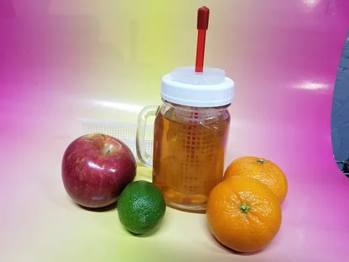 Miniatura 4 de fermentador de kéfir - infusor 16 oz con paja y dos mallas