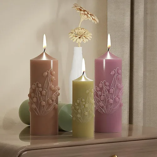 Miniatura 3 de 2 Piezas Molde de Vela de Orquídea Molde de Vela en Espiral Ondulada de Silicona de Orquídea - Moldes de Fundición de Resina de Silicona para Vela