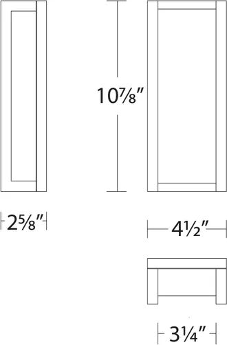 Miniatura 2 de Axel - Lámpara de pared LED de 11 pulgadas para interiores y exteriores, 3000 K, color negro