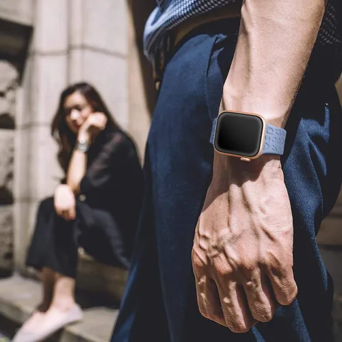 Miniatura 5 de CreateGreat Bandas Grabadas Compatibles con Apple Watch de 40mm 41mm 38mm 42mm 44mm 45mm 46mm 49mm, Correa de Silicona Suave con Patrón de Leopardo