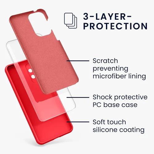 Miniatura 6 de kwmobile Funda compatible con Samsung Galaxy A32 5G - Funda de silicona TPU con acabado suave - Rosa impresionante