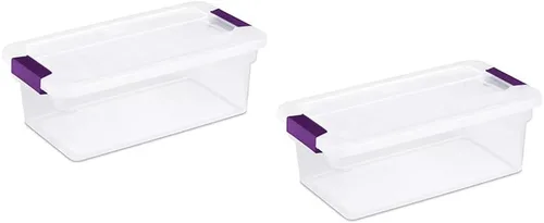Miniatura 3 de Cajas transparentes de Sterilite 6 Quart, con asas, 2