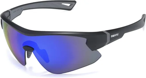 maivnz Gafas de sol de béisbol juveniles para niños, UV400 para niñas, gafas de sol de sóftbol para niñas, niños de 6 a 8 a 12 a 14 años, gafas