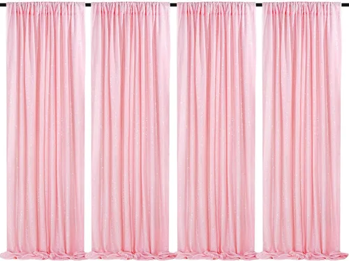 Miniatura 43 de Telón de fondo de lentejuelas moradas 2 paneles 2FTx8FT con purpurina telón de fondo cortinas para fiesta de Halloween fondo de fotos para bodas