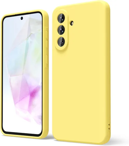 Miniatura 169 de oakxco Funda para teléfono Samsung Galaxy A12 con agarre de silicona líquida, linda delgada fina suave cubierta de gel de goma TPU lisa para mujeres