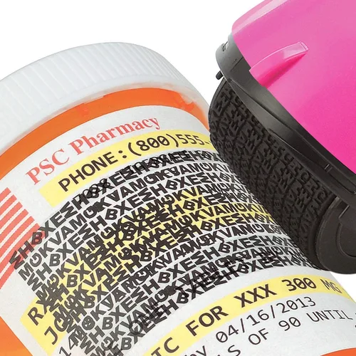 Miniatura 8 de Guard Your ID Wide Advanced Roller 2.0 - Sello de seguridad para prevención de robo de identidad, color rosa