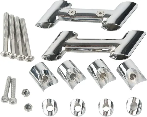 Miniatura 5 de TCT-MOTORPARTS Soporte de Montaje en Riel para Guardabarros de Bolsa para Harley Touring 1997-2008 FLHR y FLHT (Reemplazo H-D#91216-97)