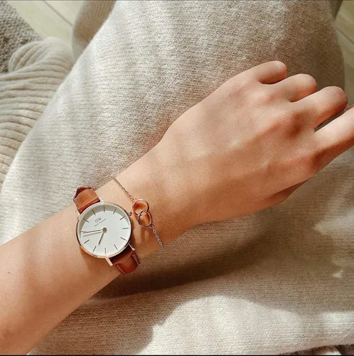 Miniatura 6 de Daniel Wellington Classic - Pulsera fina (satinado), color blanco