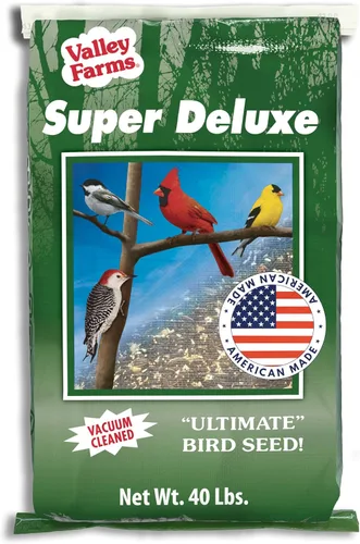 Miniatura 11 de Valley Farms Super Deluxe - Alimento para pájaros silvestres (15 libras) para comederos exteriores – 0% rellenos – cargas de semillas de girasol