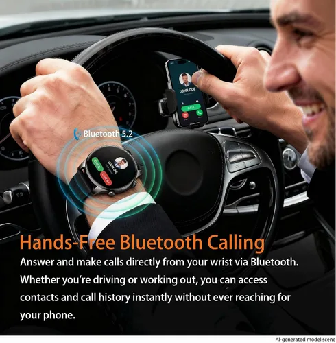 Miniatura 6 de Reloj inteligente para hombre, AMOLED de 1.43 pulgadas, GPS integrado, color negro Answer/Make Calls, Heart Rate Monitor, Sleep Monitor, SpO2