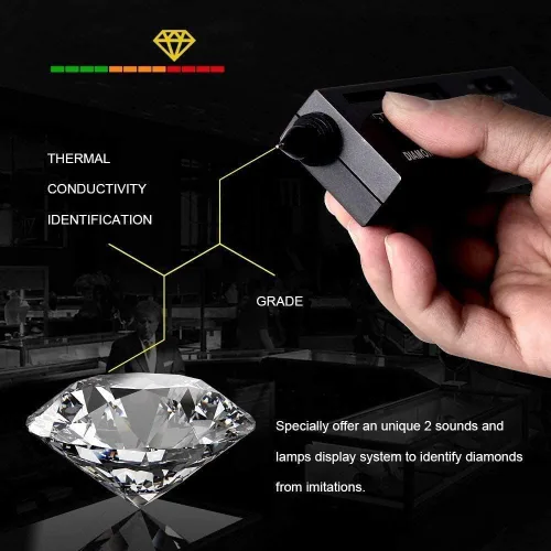 Miniatura 2 de Probador de diamantes, probador de diamantes de alta precisión y antorcha de diamantes, kit de probador de diamantes profesional para principiantes