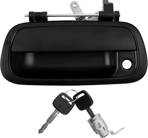 Miniatura 8 de Gledewen Manija de pestillo para portón trasero con cilindro de cerradura y 2 llaves, compatible con Toyota Tundra 2000-2006, reemplaza # 80867