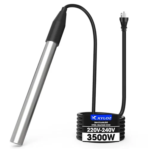 Miniatura 7 de Calentador de agua de inmersión de 1800W, calentador de piscina eléctrico totalmente sumergible, calentador de bañera de acero inoxidable