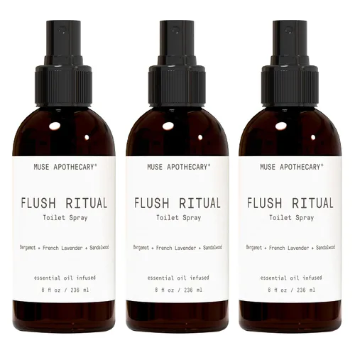 Miniatura 57 de Muse Apothecary Flush Ritual - Aerosol para inodoro aromático y refrescante, usar antes de ir, 2 onzas, infundido con aceites esenciales naturales