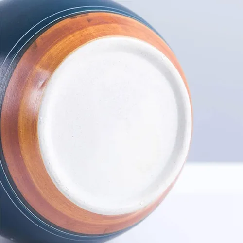 Miniatura 2 de Tarro de encurtido de porcelana china tradicional azul, olla de decapado de fermentación de cerámica, frasco de fermentación con sello de agua tapa