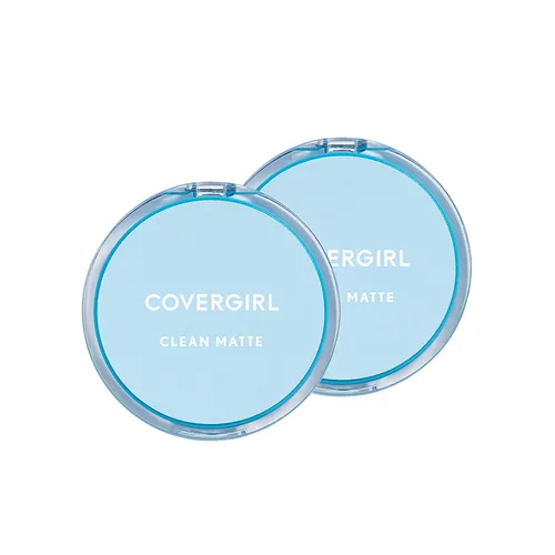 Miniatura 14 de COVERGIRL Polvo Compacto Mate Clean, Polvo de Control de Grasa, 1 recipiente, .35 Fl Oz, Polvo Facial, Polvo Suelto Libre de Aceite, Acabado Mate