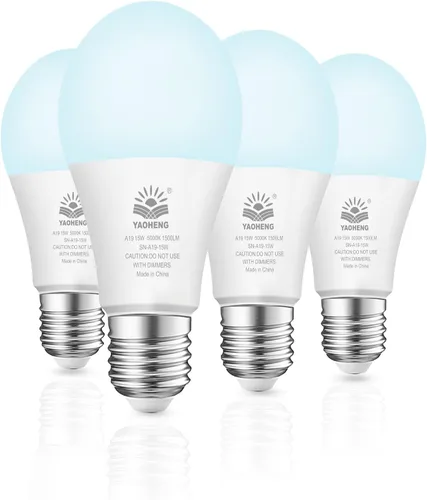 Miniatura 17 de Bombilla LED A19, bombillas LED equivalentes a 100 W, 2700 K blanco cálido, 1500 lúmenes, base E26 estándar, no regulable, bombillas superbrillantes