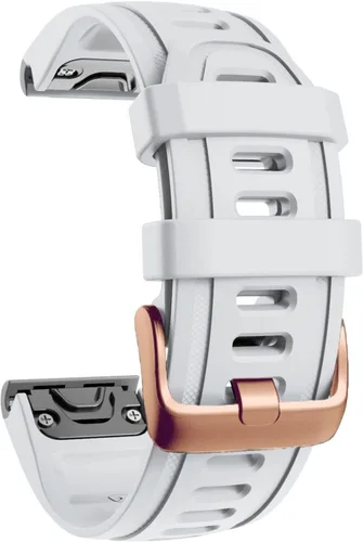 Miniatura 10 de Correa de reloj de liberación rápida pulsera de silicona para Garmin Fenix 5S 5X 5Plus 6S 6X 6 Pro oro rosa hebilla pulsera deportiva