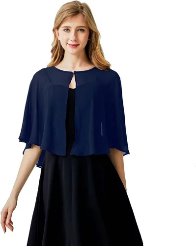 Miniatura 5 de Ciormis Capa de gasa suave para mujer, chal de boda, vestido de noche